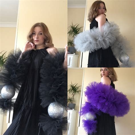 faux feather boa.